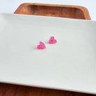 Shop Hand Drawn Heart Studs - Hot Pink- at Ruby Joy Boutique, a Women's Clothing Store in Pickerington, Ohio