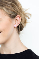 Shop Hand Drawn Heart Studs- Pink- at Ruby Joy Boutique, a Women's Clothing Store in Pickerington, Ohio