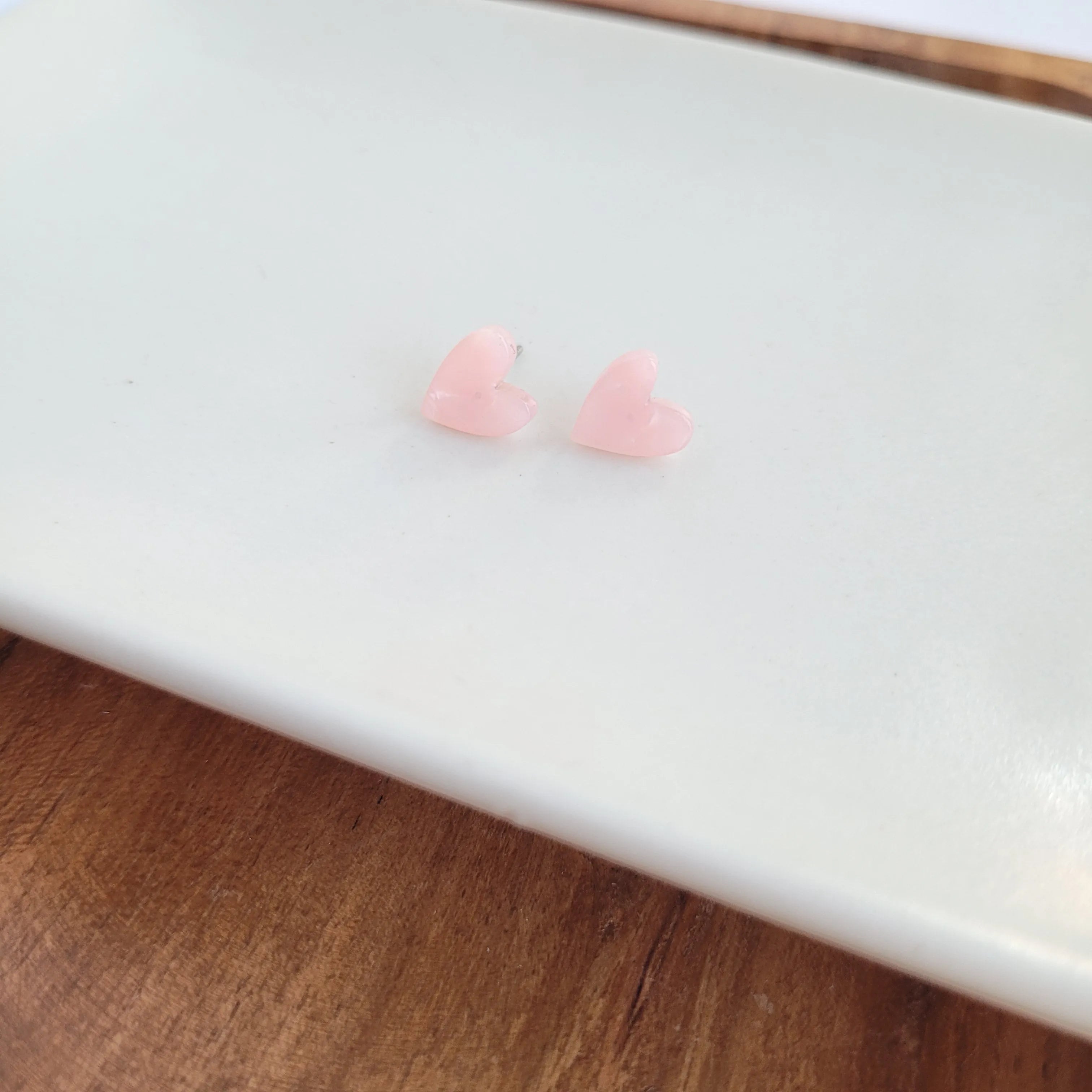 Shop Hand Drawn Heart Studs- Pink- at Ruby Joy Boutique, a Women's Clothing Store in Pickerington, Ohio