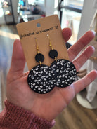 Shop Hand Painted Floral Circle Clay Earrings-Earrings at Ruby Joy Boutique, a Women's Clothing Store in Pickerington, Ohio