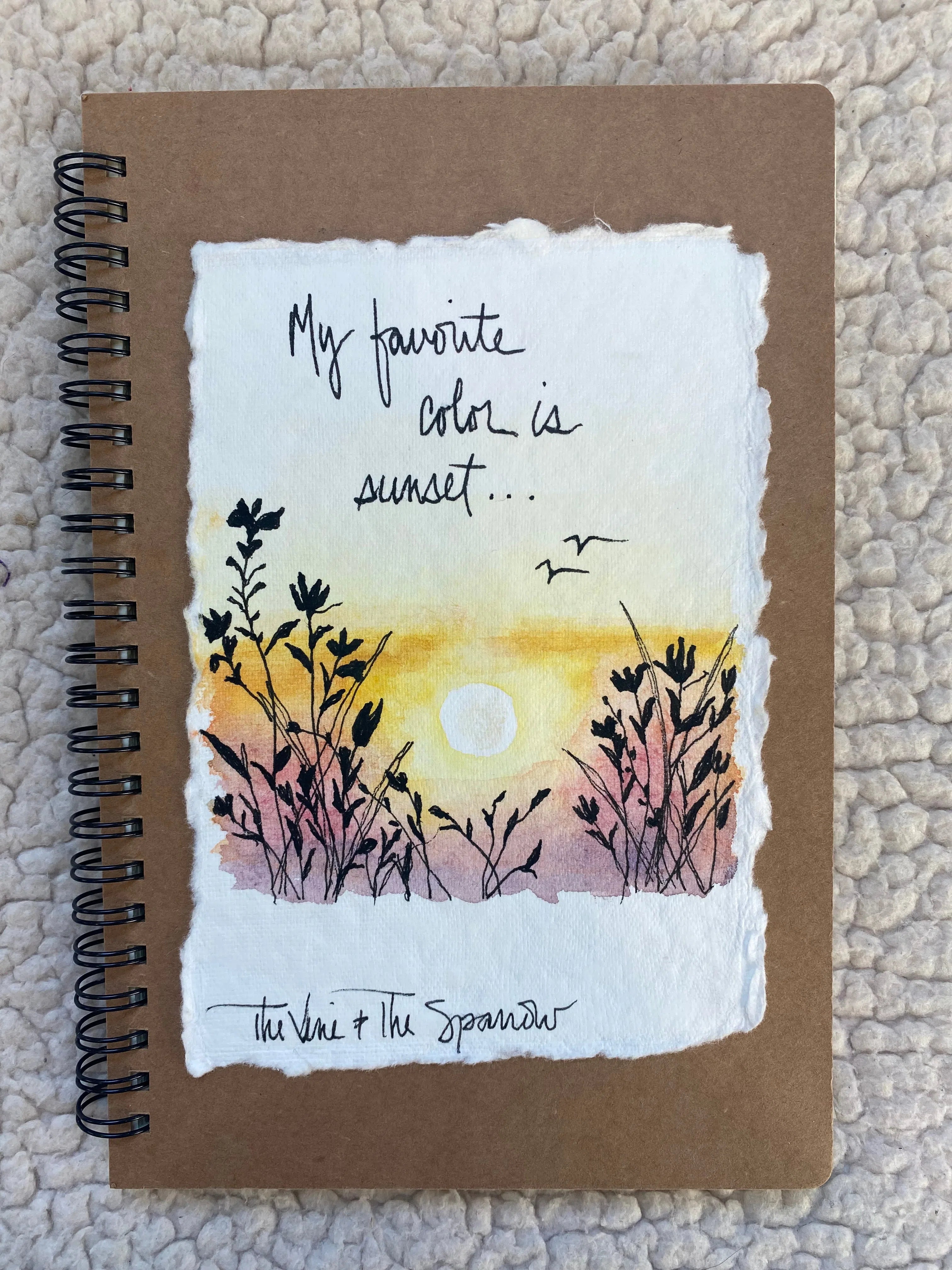 Shop Hand-Painted Watercolor Journal | Spiral Notebook-My Favorite Color Is... at Ruby Joy Boutique, a Women's Clothing Store in Pickerington, Ohio