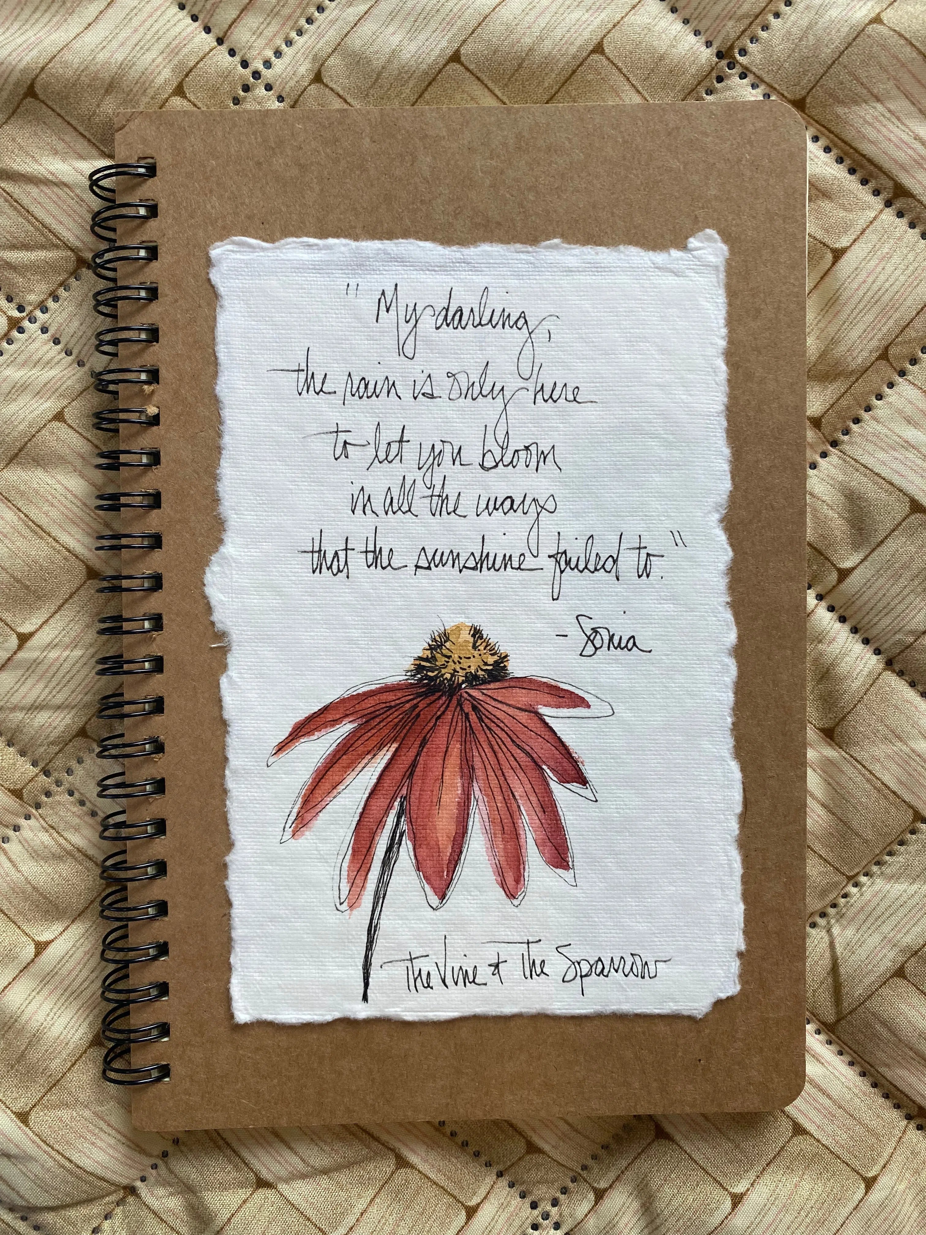 Shop Hand-Painted Watercolor Journal | Spiral Notebook-Journal at Ruby Joy Boutique, a Women's Clothing Store in Pickerington, Ohio