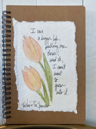 Shop Hand-Painted Watercolor Journal | Spiral Notebook-I Earn a Bigger Life at Ruby Joy Boutique, a Women's Clothing Store in Pickerington, Ohio
