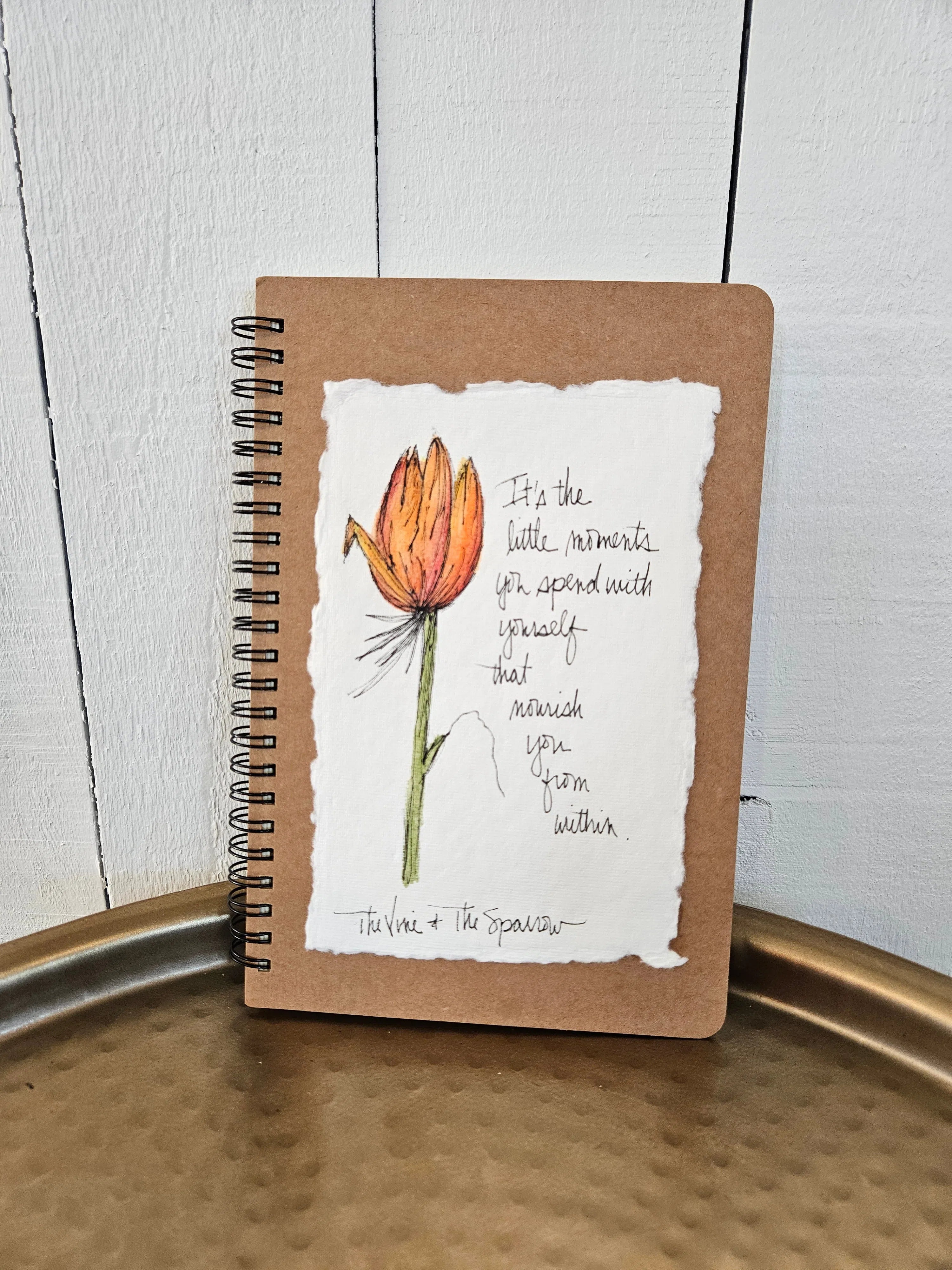 Shop Hand-Painted Watercolor Journal | Spiral Notebook-Journal at Ruby Joy Boutique, a Women's Clothing Store in Pickerington, Ohio