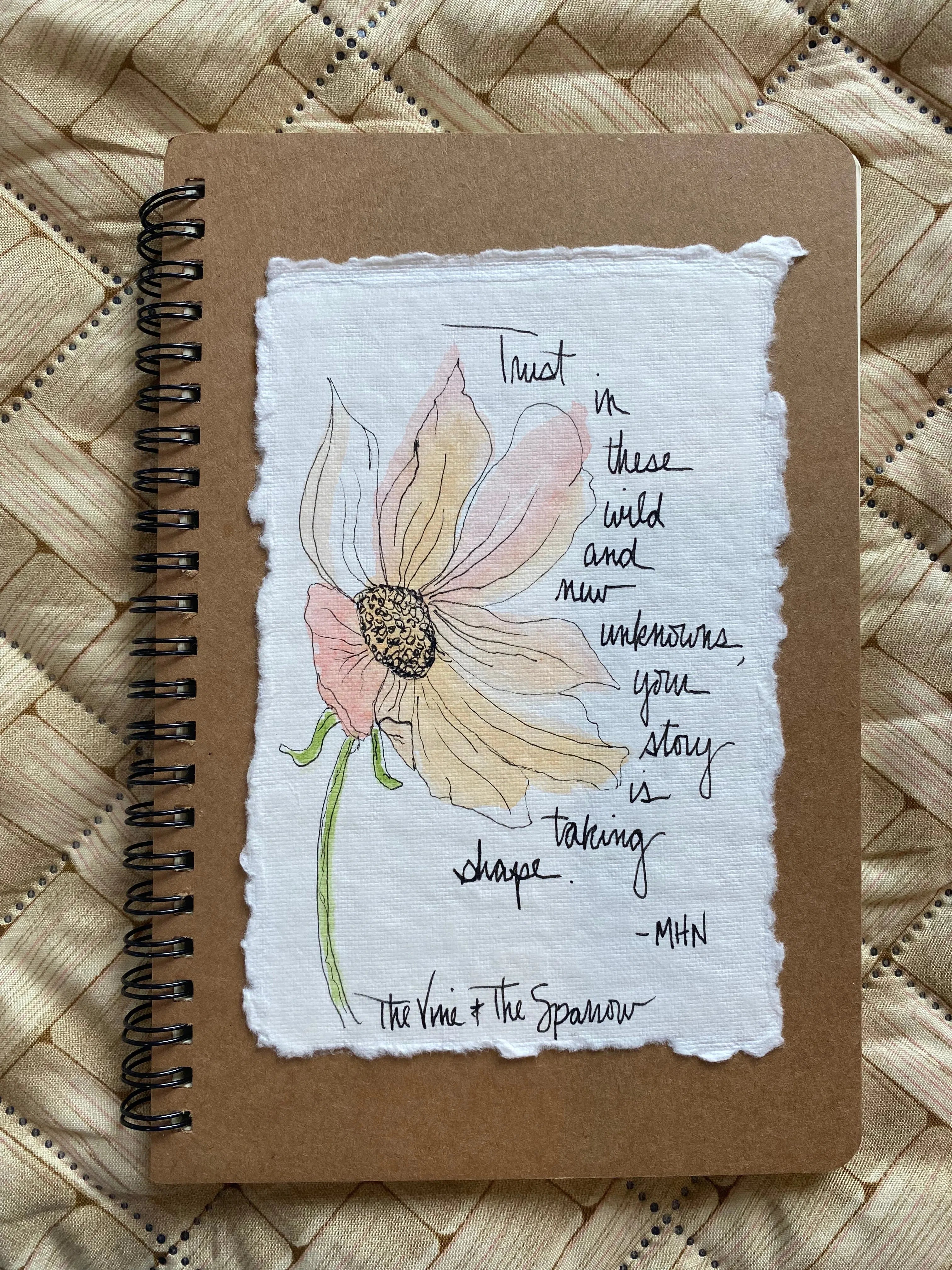 Shop Hand-Painted Watercolor Journal | Spiral Notebook-Journal at Ruby Joy Boutique, a Women's Clothing Store in Pickerington, Ohio