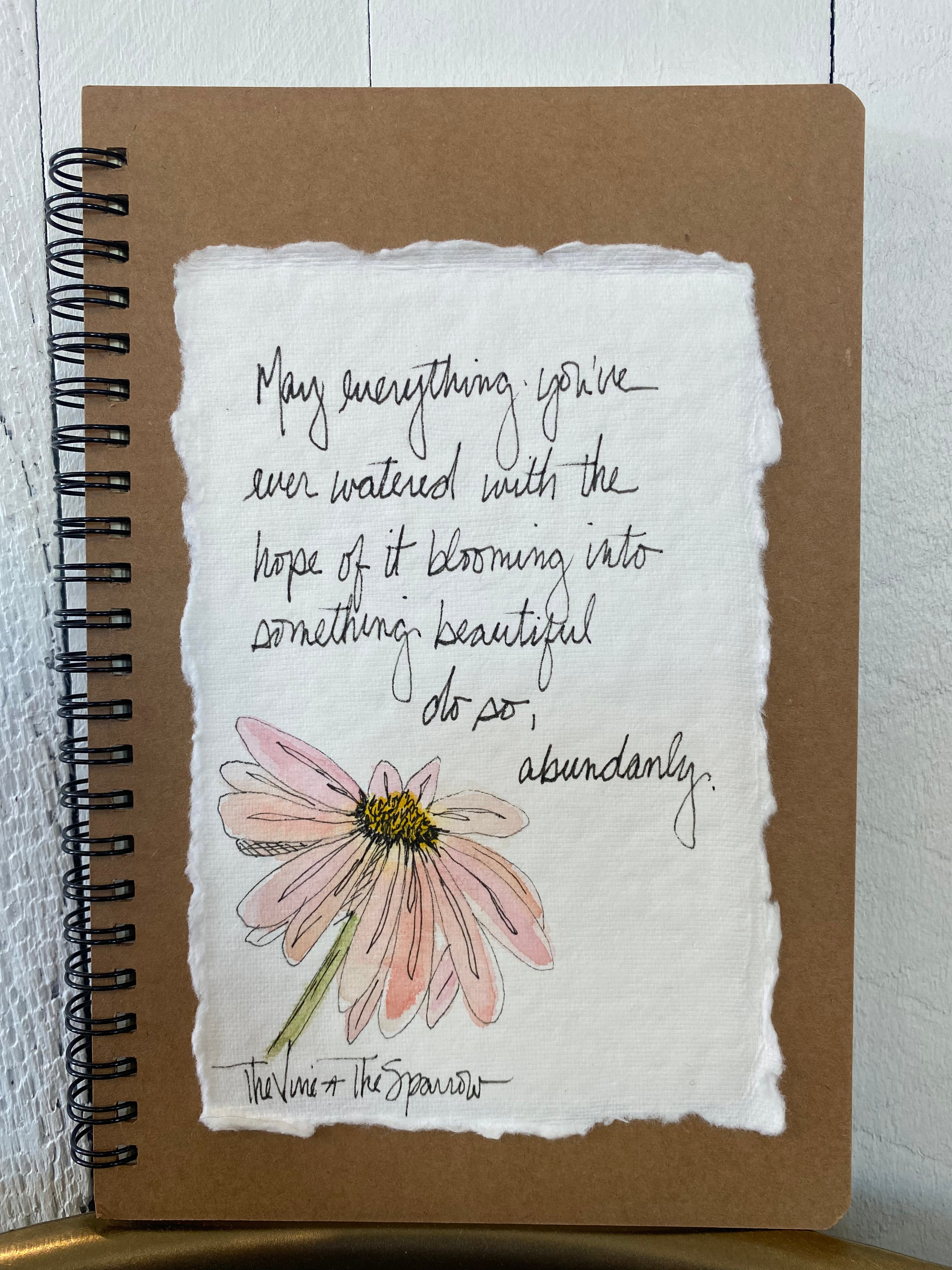 Shop Hand-Painted Watercolor Journal | Spiral Notebook-May Everything You’ve Ever Wanted at Ruby Joy Boutique, a Women's Clothing Store in Pickerington, Ohio