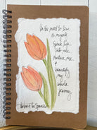 Shop Hand-Painted Watercolor Journal | Spiral Notebook-In The Mood to Love On Myself at Ruby Joy Boutique, a Women's Clothing Store in Pickerington, Ohio