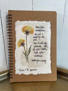 Shop Hand-Painted Watercolor Journal | Spiral Notebook-Beautiful Wildflower at Ruby Joy Boutique, a Women's Clothing Store in Pickerington, Ohio