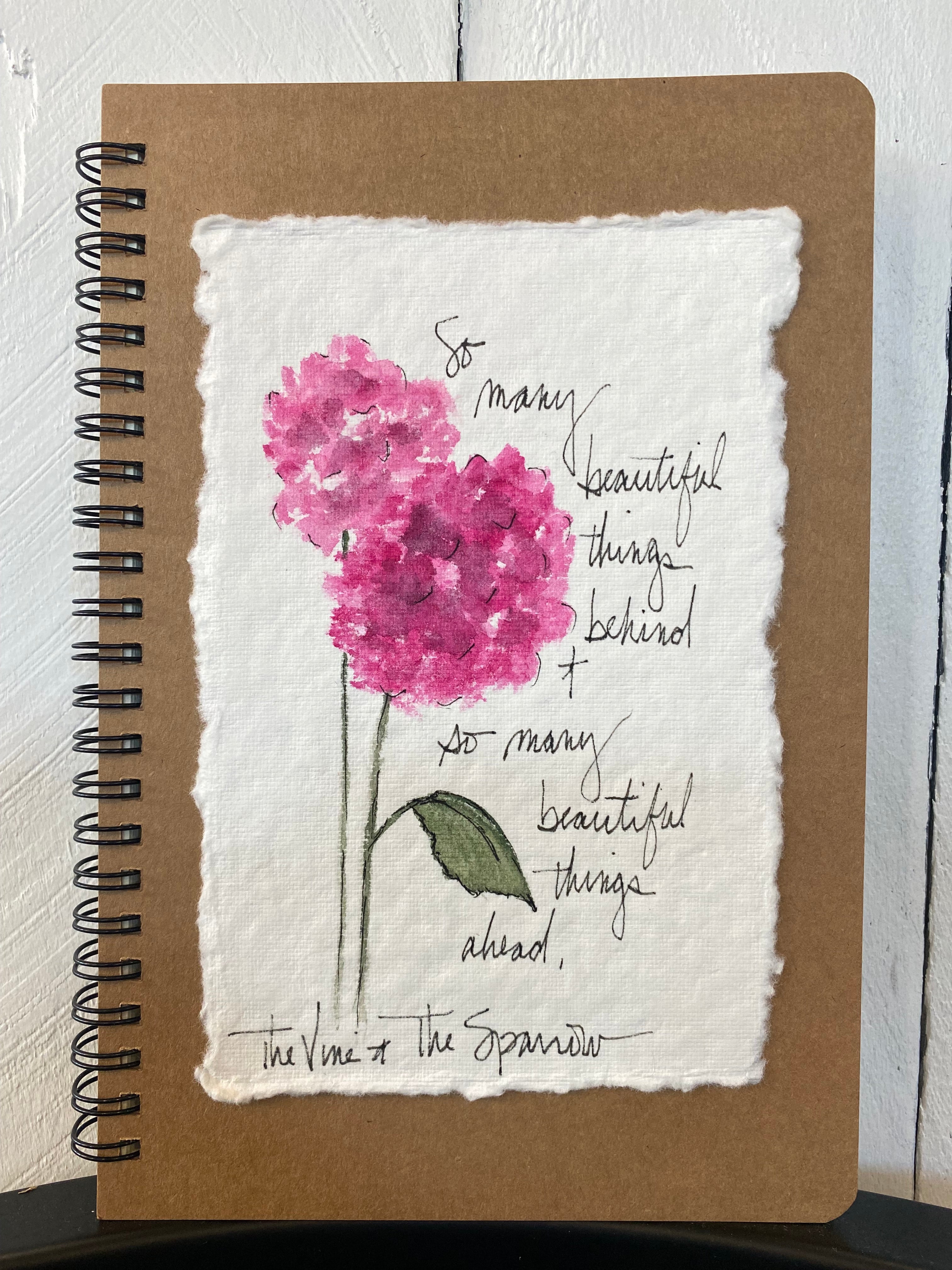 Shop Hand-Painted Watercolor Journal | Spiral Notebook-So Many Beautiful Things Ahead at Ruby Joy Boutique, a Women's Clothing Store in Pickerington, Ohio
