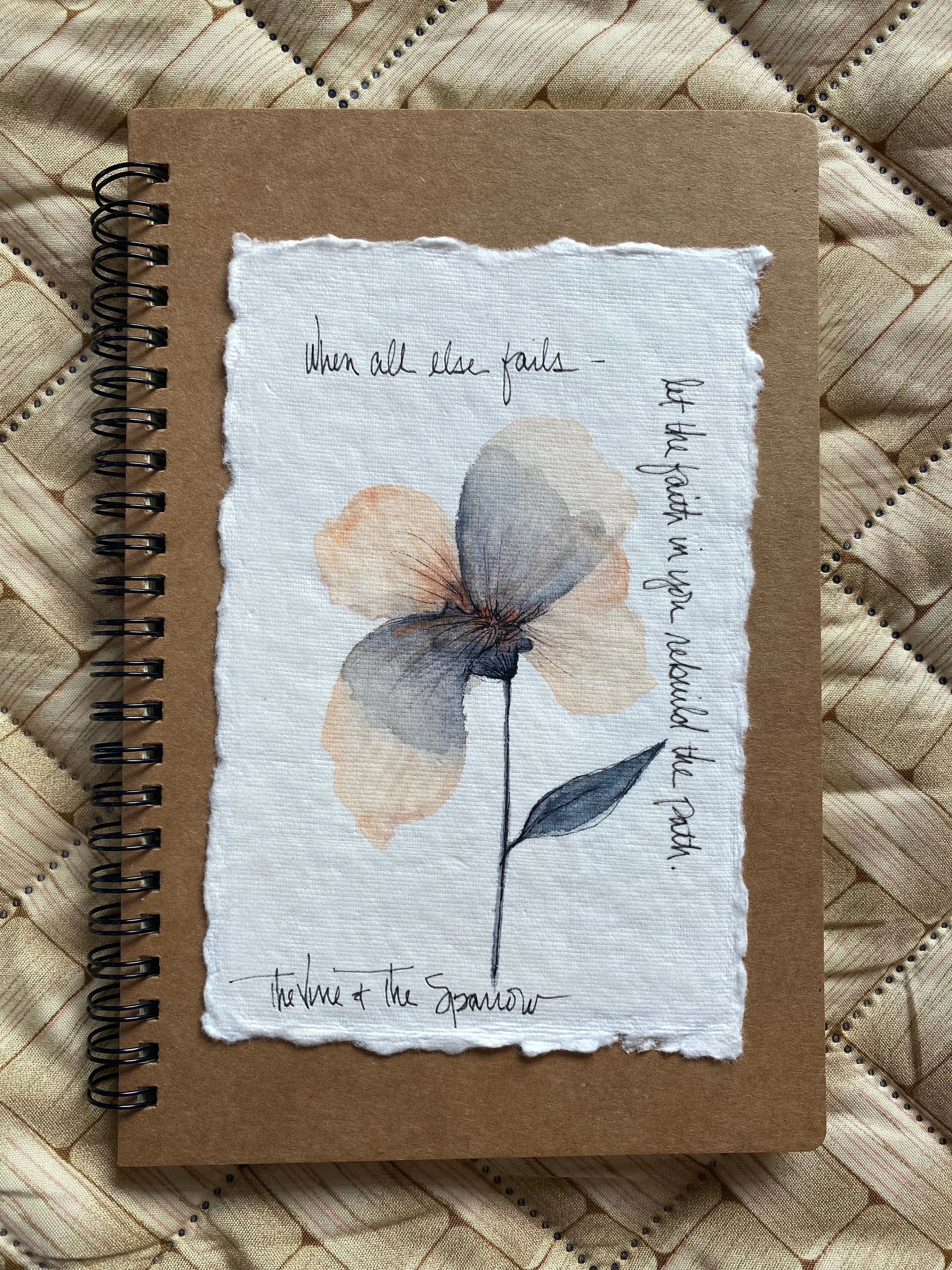 Shop Hand-Painted Watercolor Journal | Spiral Notebook-Journal at Ruby Joy Boutique, a Women's Clothing Store in Pickerington, Ohio