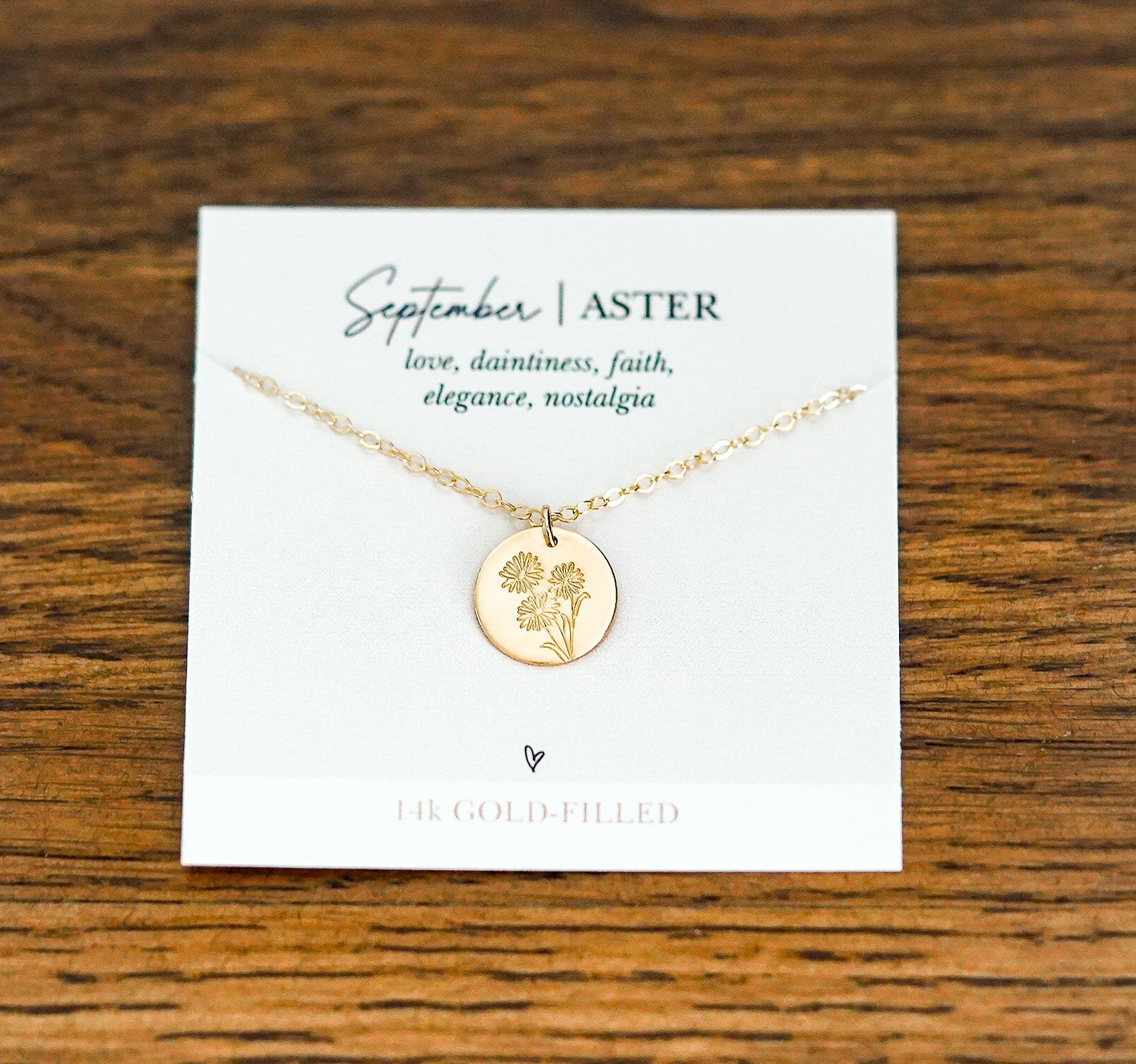 Shop Hand Stamped Birth Flower Necklaces-Necklaces at Ruby Joy Boutique, a Women's Clothing Store in Pickerington, Ohio