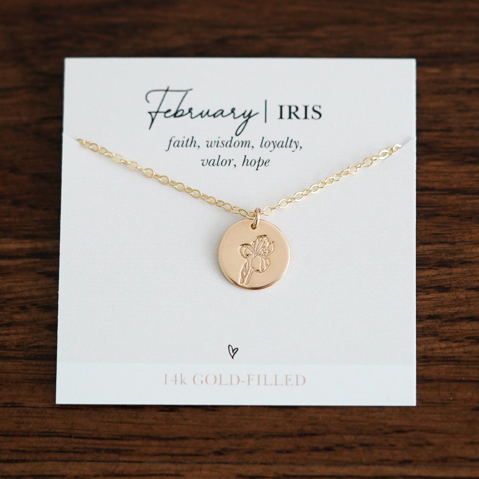 Shop Hand Stamped Birth Flower Necklaces-Necklaces at Ruby Joy Boutique, a Women's Clothing Store in Pickerington, Ohio