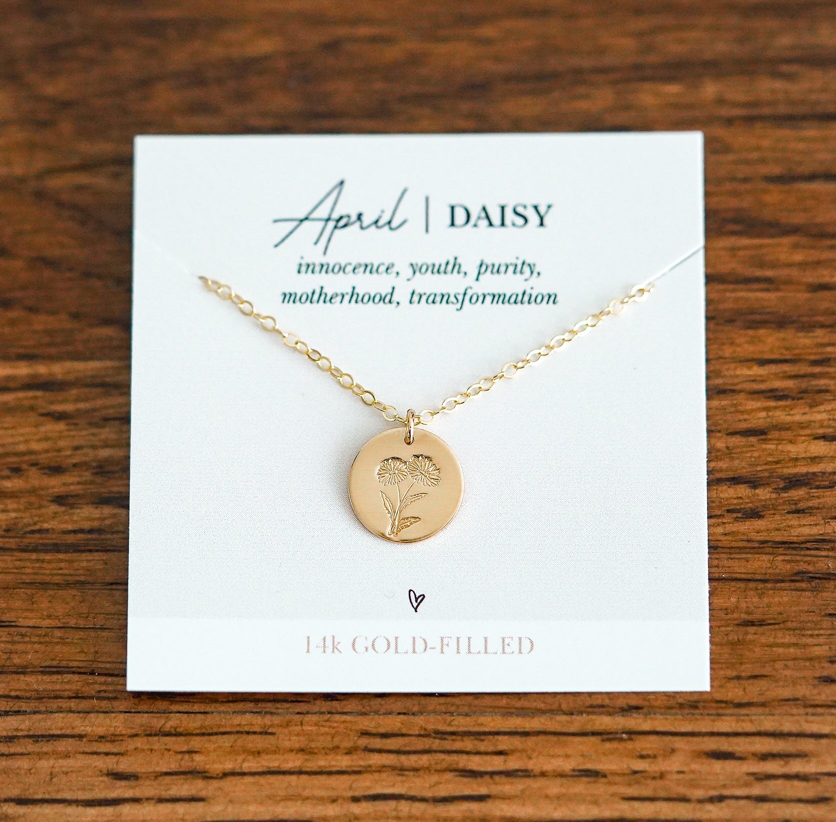 Shop Hand Stamped Birth Flower Necklaces-Necklaces at Ruby Joy Boutique, a Women's Clothing Store in Pickerington, Ohio