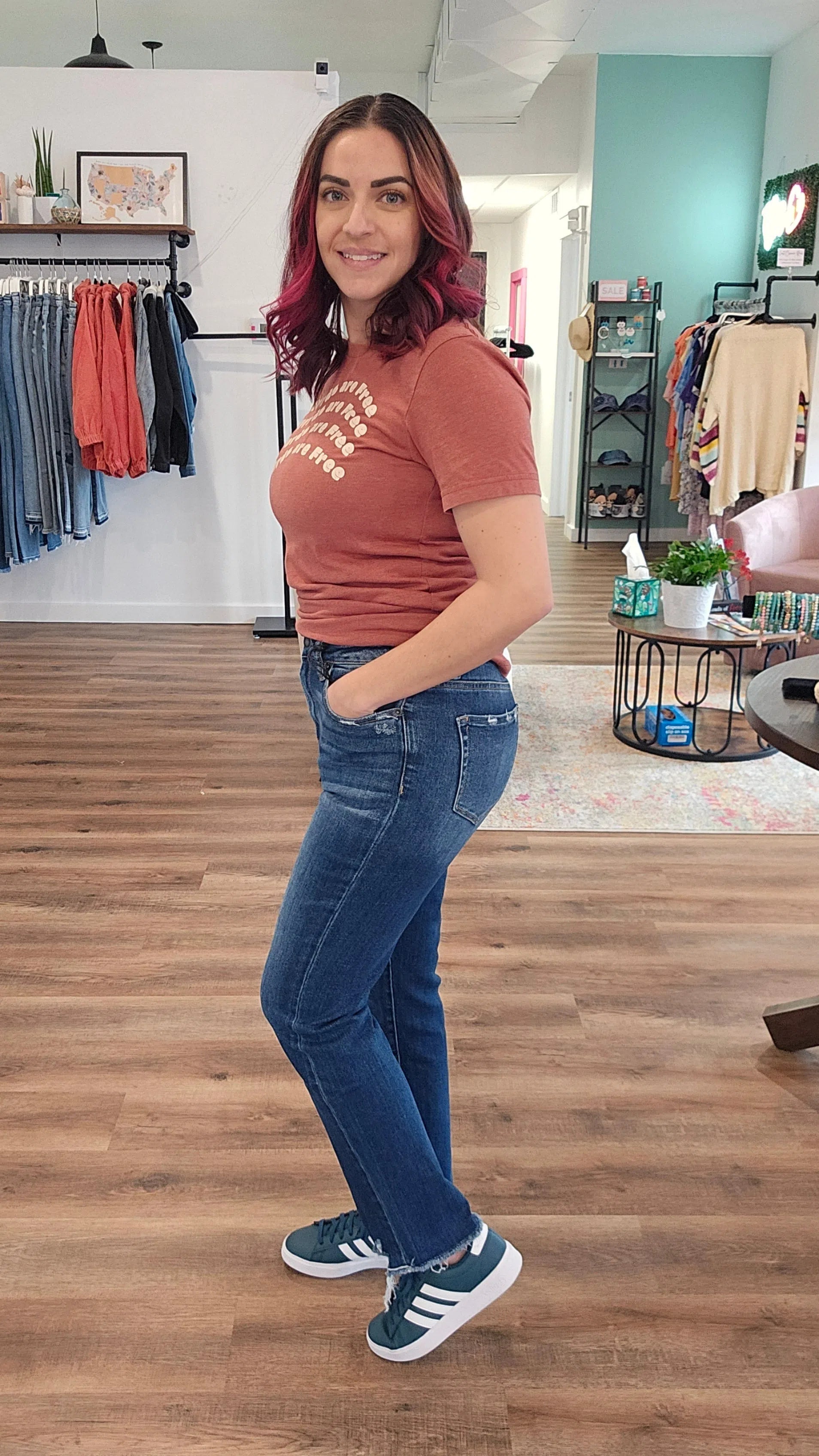 Shop Harlow Straight Leg Jeans | Mica Denim-Denim at Ruby Joy Boutique, a Women's Clothing Store in Pickerington, Ohio