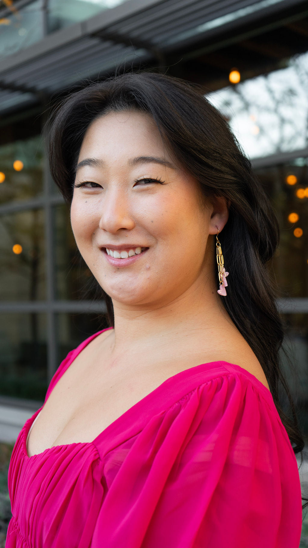 Shop Heartstring Earrings - Pink- at Ruby Joy Boutique, a Women's Clothing Store in Pickerington, Ohio