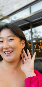 Shop Heartstring Earrings - Red- at Ruby Joy Boutique, a Women's Clothing Store in Pickerington, Ohio