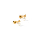 Shop Heidi Pearl Bow Screwback Stud Earrings- at Ruby Joy Boutique, a Women's Clothing Store in Pickerington, Ohio