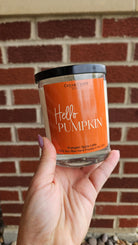 Shop Hello Pumpkin | Pumpkin Spice Latte Soy Candle- at Ruby Joy Boutique, a Women's Clothing Store in Pickerington, Ohio