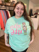 Shop Holly Jolly Bright Nutcracker Tee-Graphic Tee at Ruby Joy Boutique, a Women's Clothing Store in Pickerington, Ohio