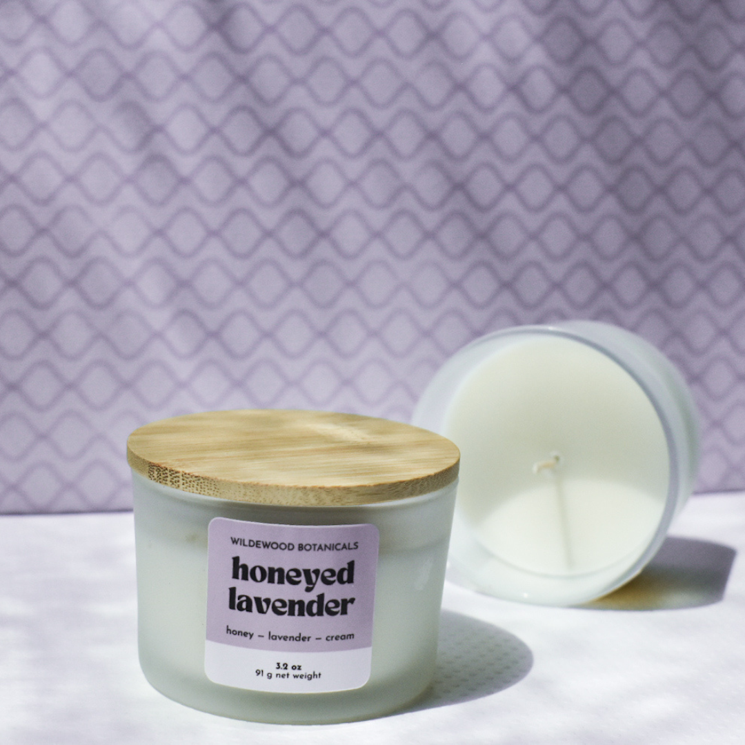 Shop Honeyed Lavender Mini Soy Candle- at Ruby Joy Boutique, a Women's Clothing Store in Pickerington, Ohio