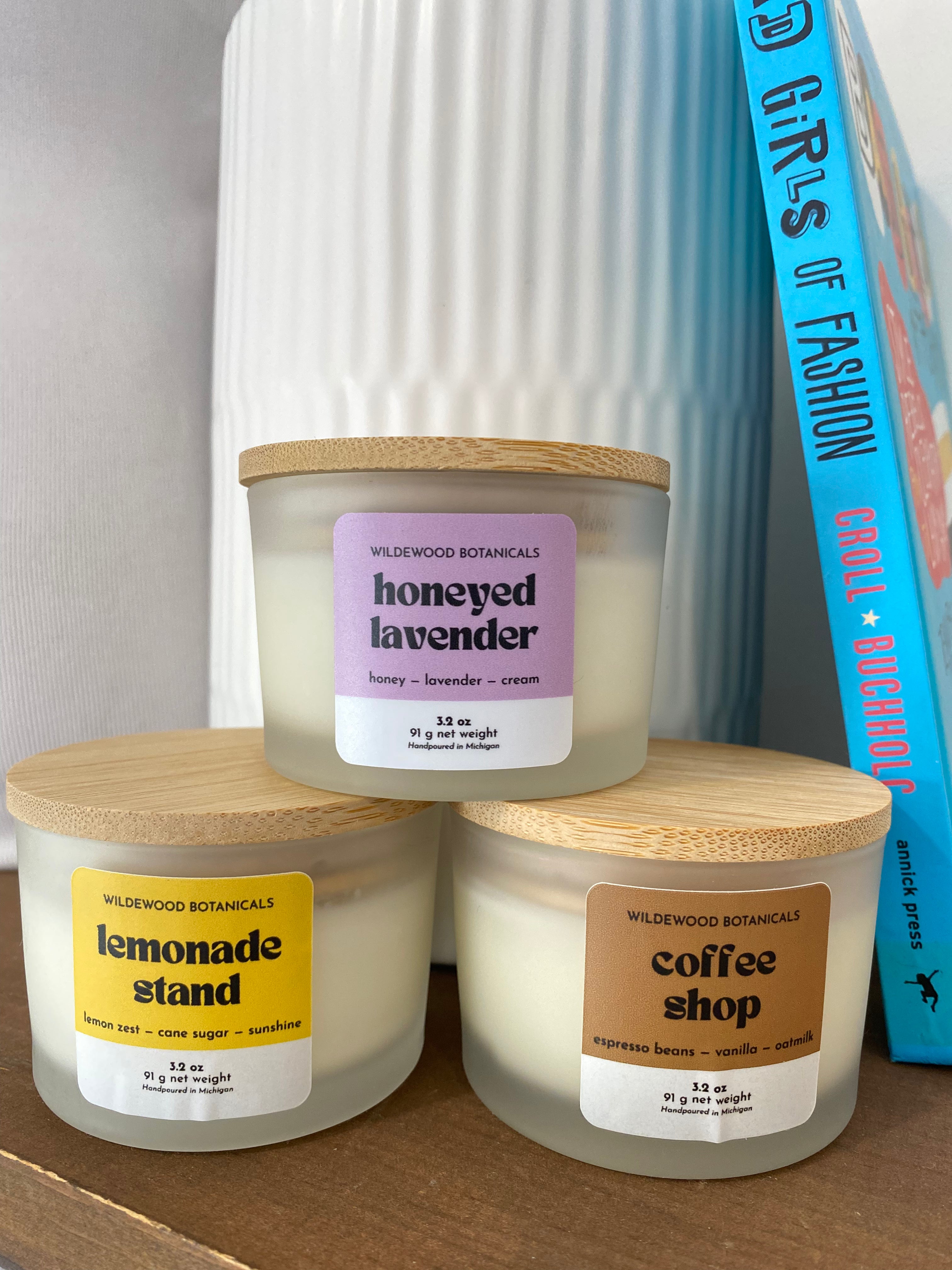 Shop Honeyed Lavender Mini Soy Candle- at Ruby Joy Boutique, a Women's Clothing Store in Pickerington, Ohio