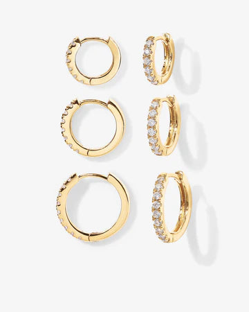 Shop Hoop Earrings Bundle - Set of 3-Earrings at Ruby Joy Boutique, a Women's Clothing Store in Pickerington, Ohio