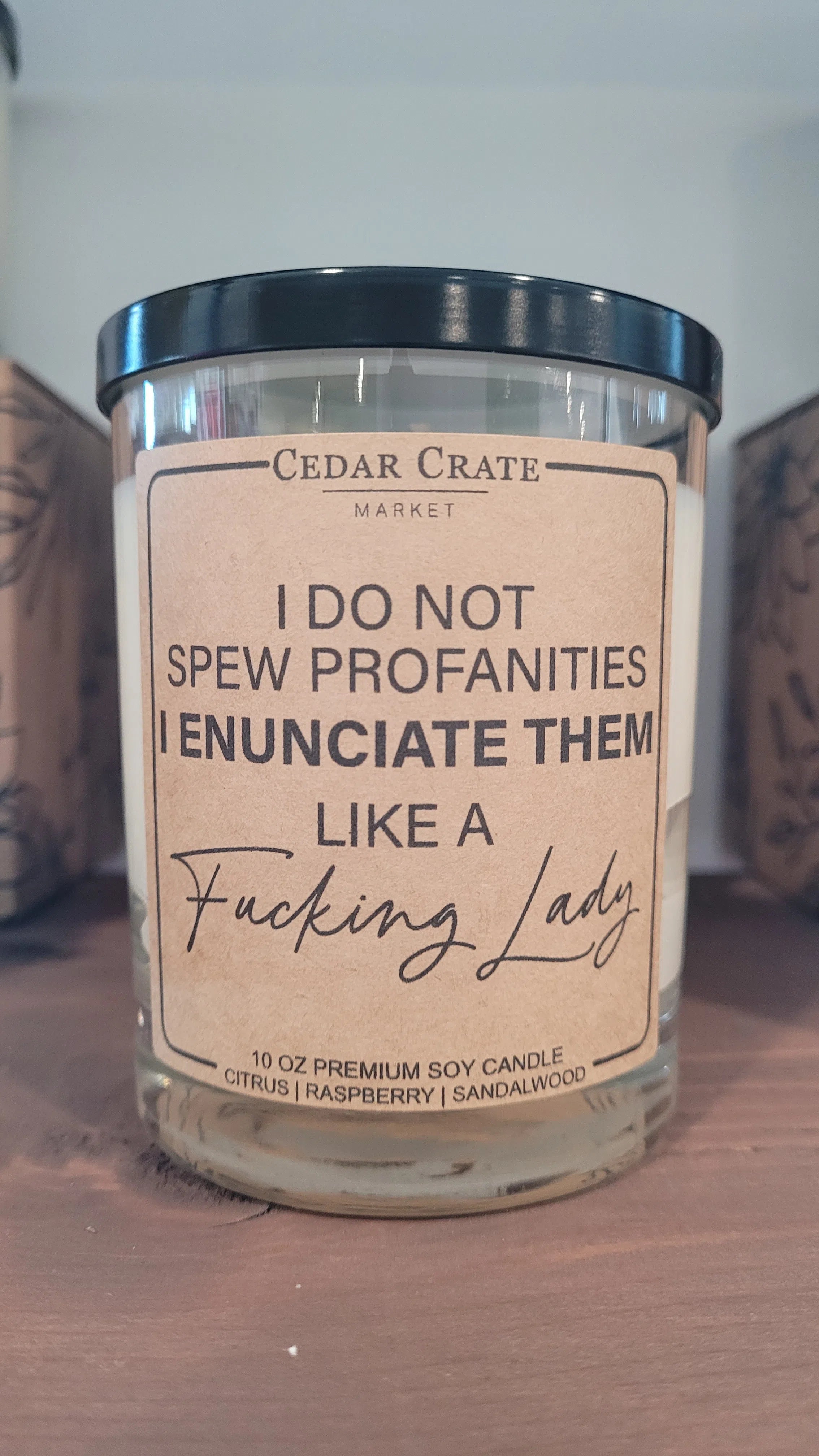 Shop I Don't Spew Profanities | Coconut Lime Floral Candle-Candles at Ruby Joy Boutique, a Women's Clothing Store in Pickerington, Ohio