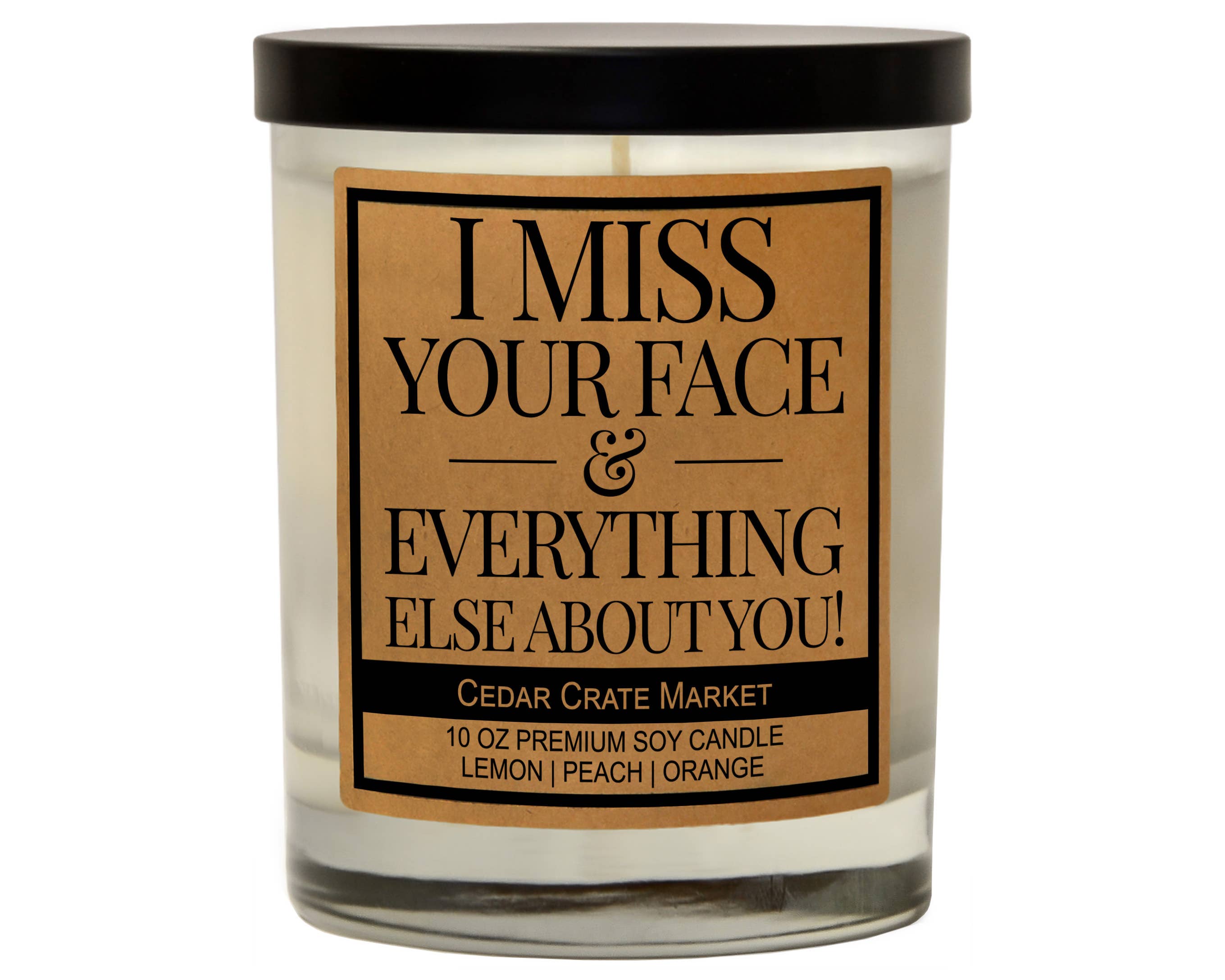 Shop I Miss Your Face & Everything Else About You | Cedar Crate Candles-Candles at Ruby Joy Boutique, a Women's Clothing Store in Pickerington, Ohio