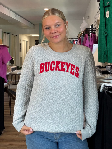 Ohio State Buckeyes Kinsley Quilted Patch Sweatshirt