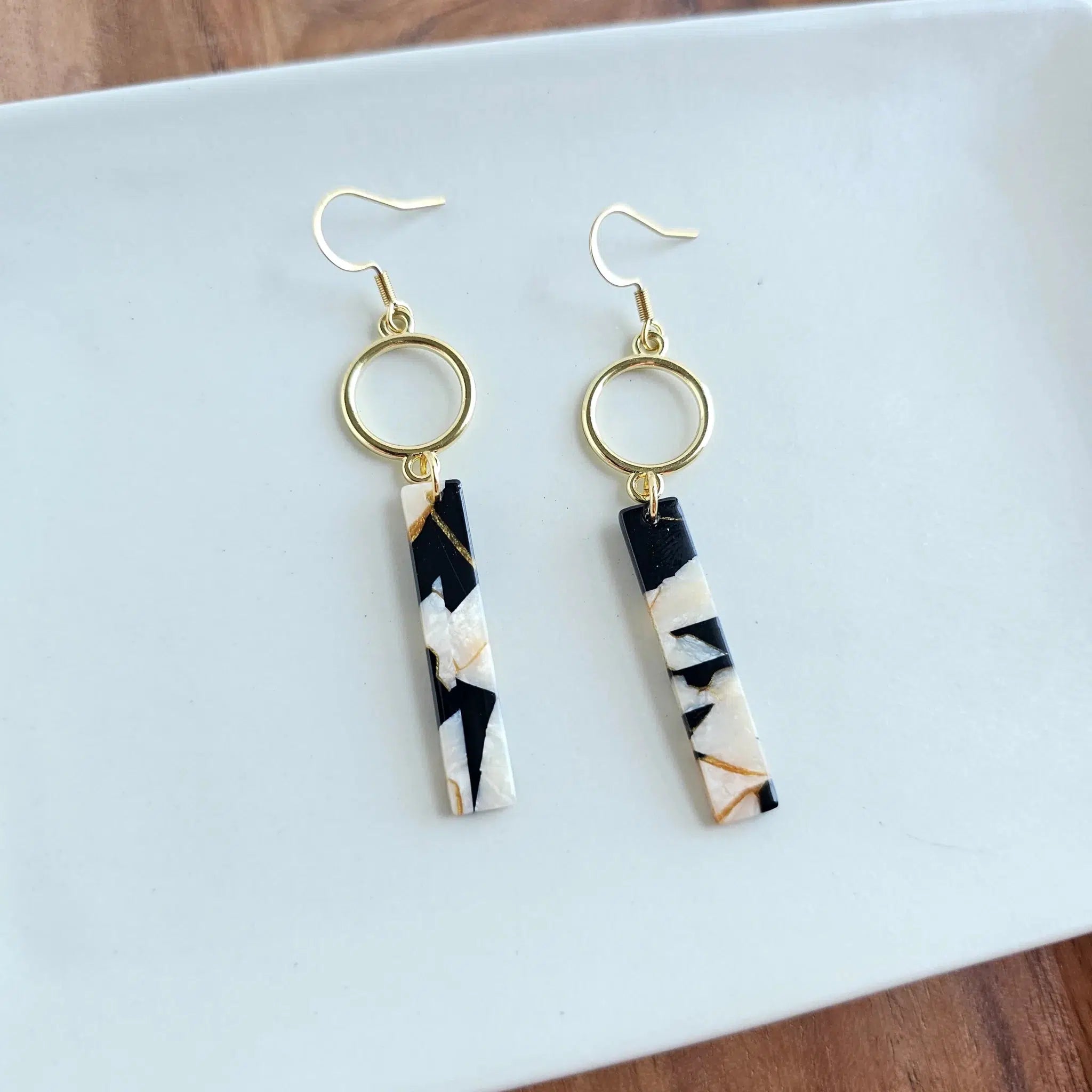 Shop Isabella Earrings - Onyx and Pearl-Earrings at Ruby Joy Boutique, a Women's Clothing Store in Pickerington, Ohio
