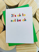 Shop It's Ok To Not Be Ok Greeting Card-Greeting Cards at Ruby Joy Boutique, a Women's Clothing Store in Pickerington, Ohio