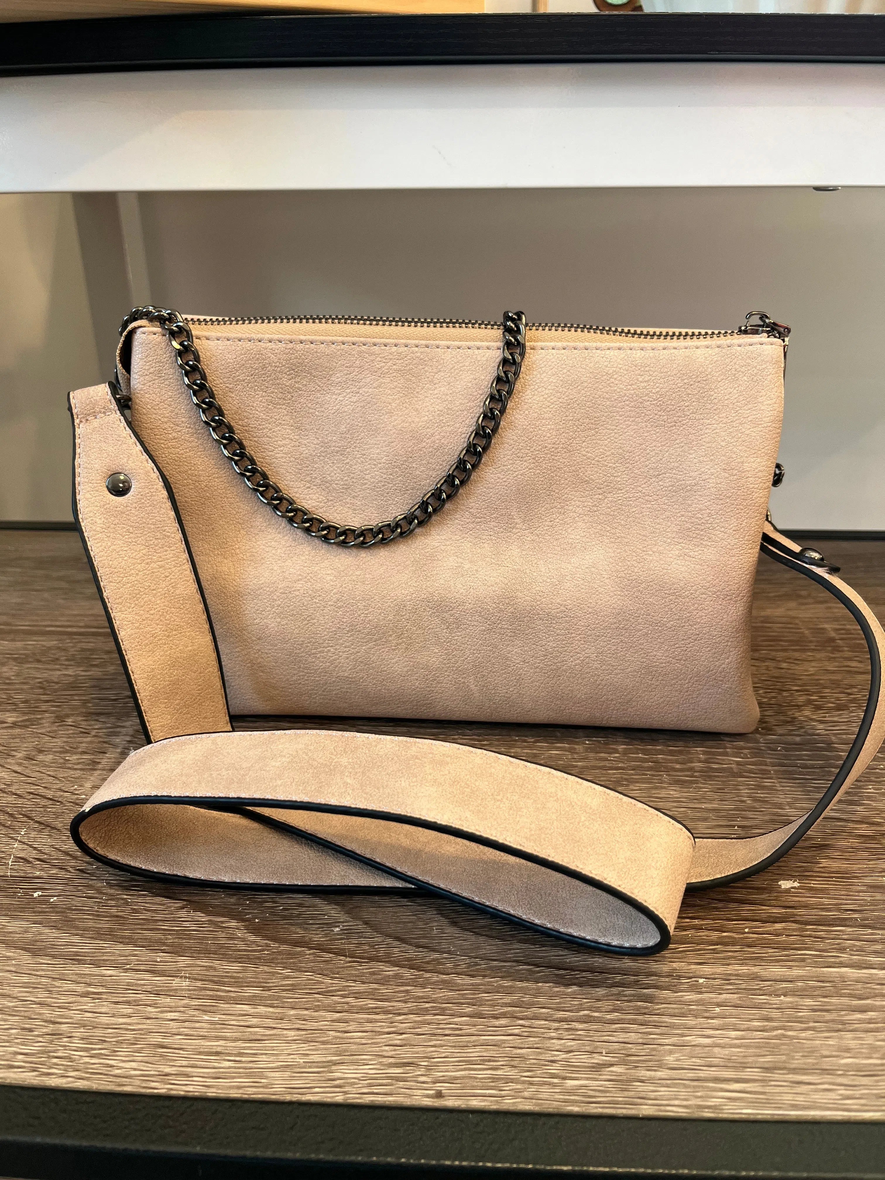 Shop Izzy Crossbody with Chain Strap-Purse at Ruby Joy Boutique, a Women's Clothing Store in Pickerington, Ohio