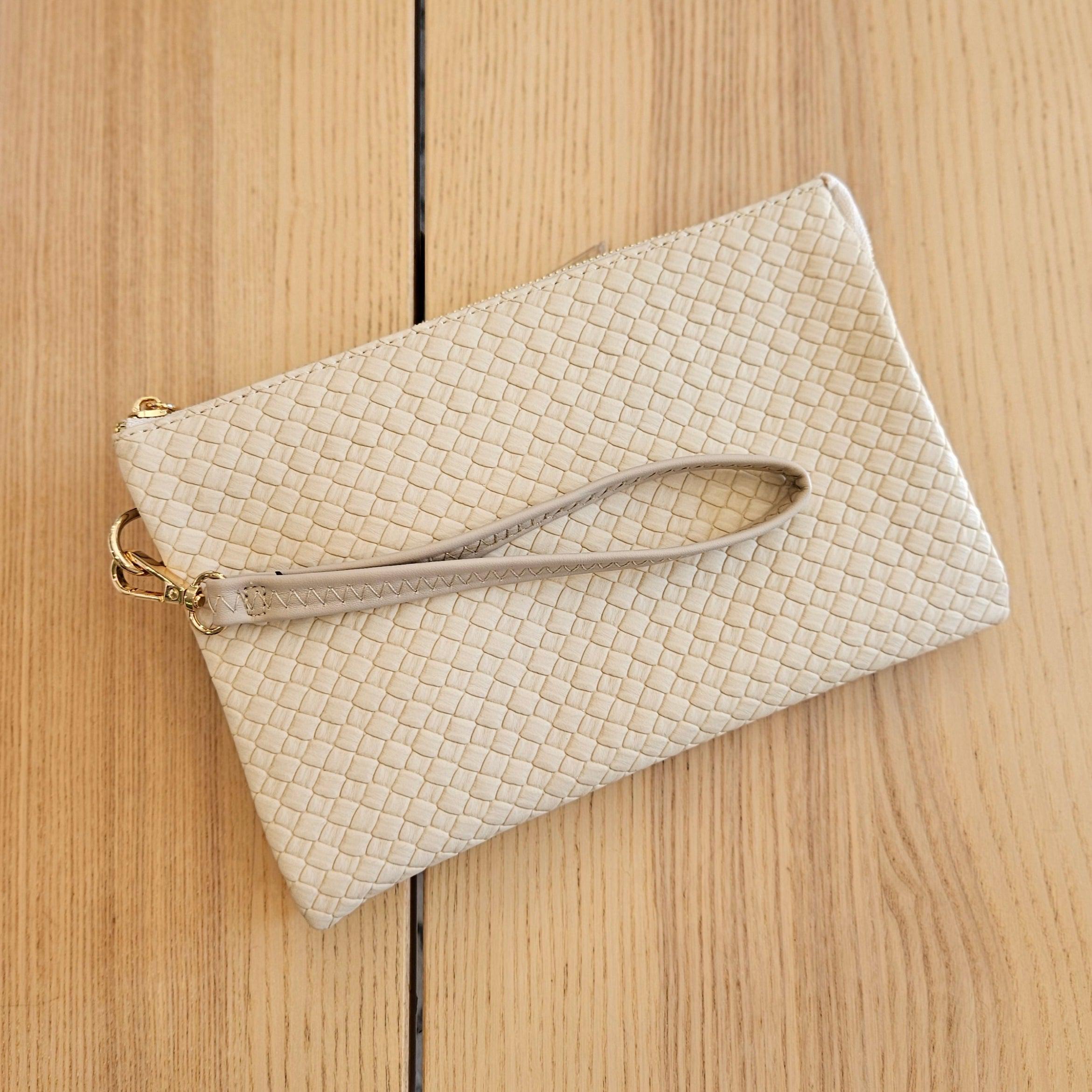 Shop Izzy Woven Crossbody with Canvas Strap-Purse at Ruby Joy Boutique, a Women's Clothing Store in Pickerington, Ohio