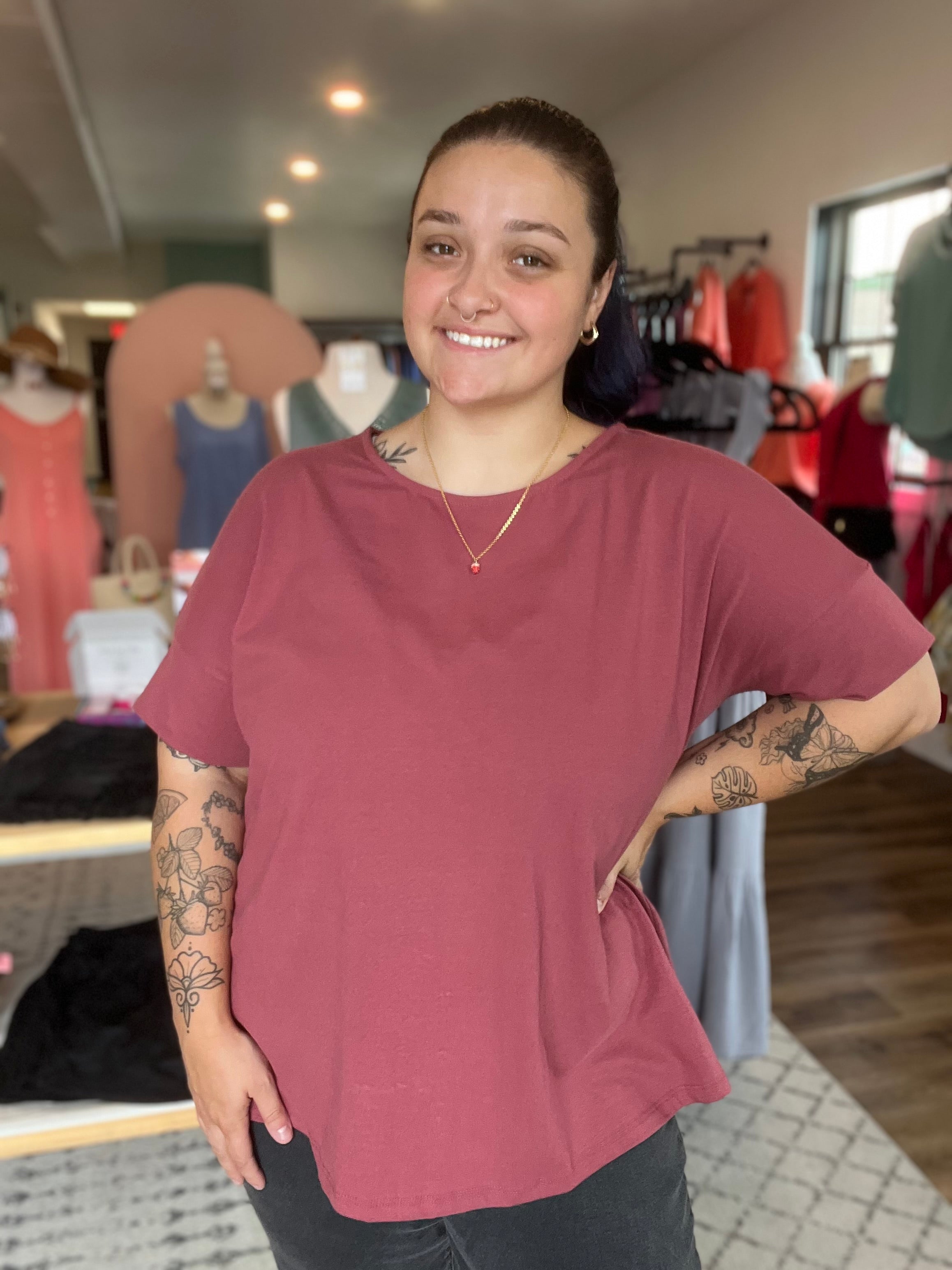 Shop Jadyah Casual Top-Shirts & Tops at Ruby Joy Boutique, a Women's Clothing Store in Pickerington, Ohio