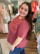 Shop Jadyah Casual Top-Shirts & Tops at Ruby Joy Boutique, a Women's Clothing Store in Pickerington, Ohio