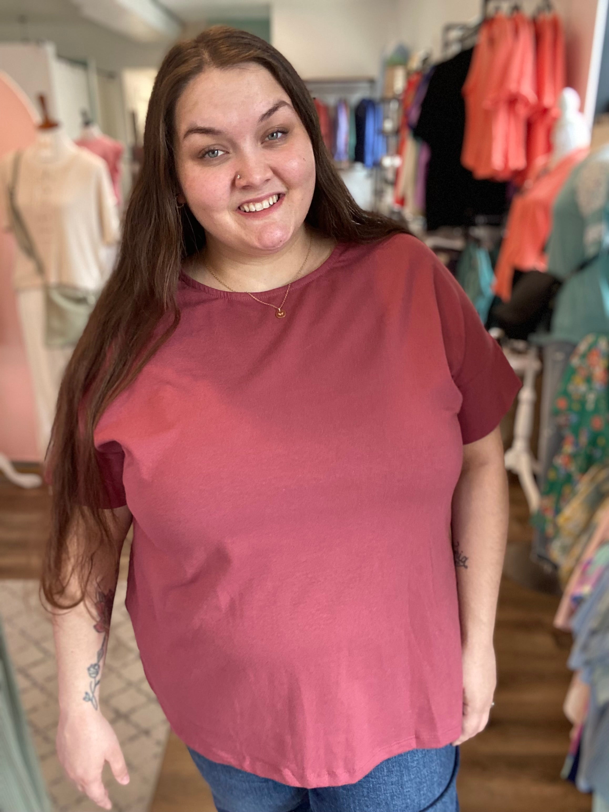 Shop Jadyah Casual Top-Shirts & Tops at Ruby Joy Boutique, a Women's Clothing Store in Pickerington, Ohio