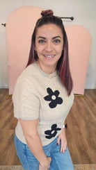 Shop Jasmyne Floral Sweater- at Ruby Joy Boutique, a Women's Clothing Store in Pickerington, Ohio