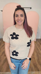 Shop Jasmyne Floral Sweater- at Ruby Joy Boutique, a Women's Clothing Store in Pickerington, Ohio