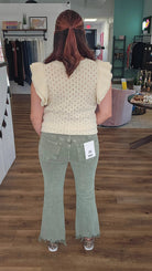 Shop Jessi Flare Crop Jeans | Mica Denim-Denim at Ruby Joy Boutique, a Women's Clothing Store in Pickerington, Ohio