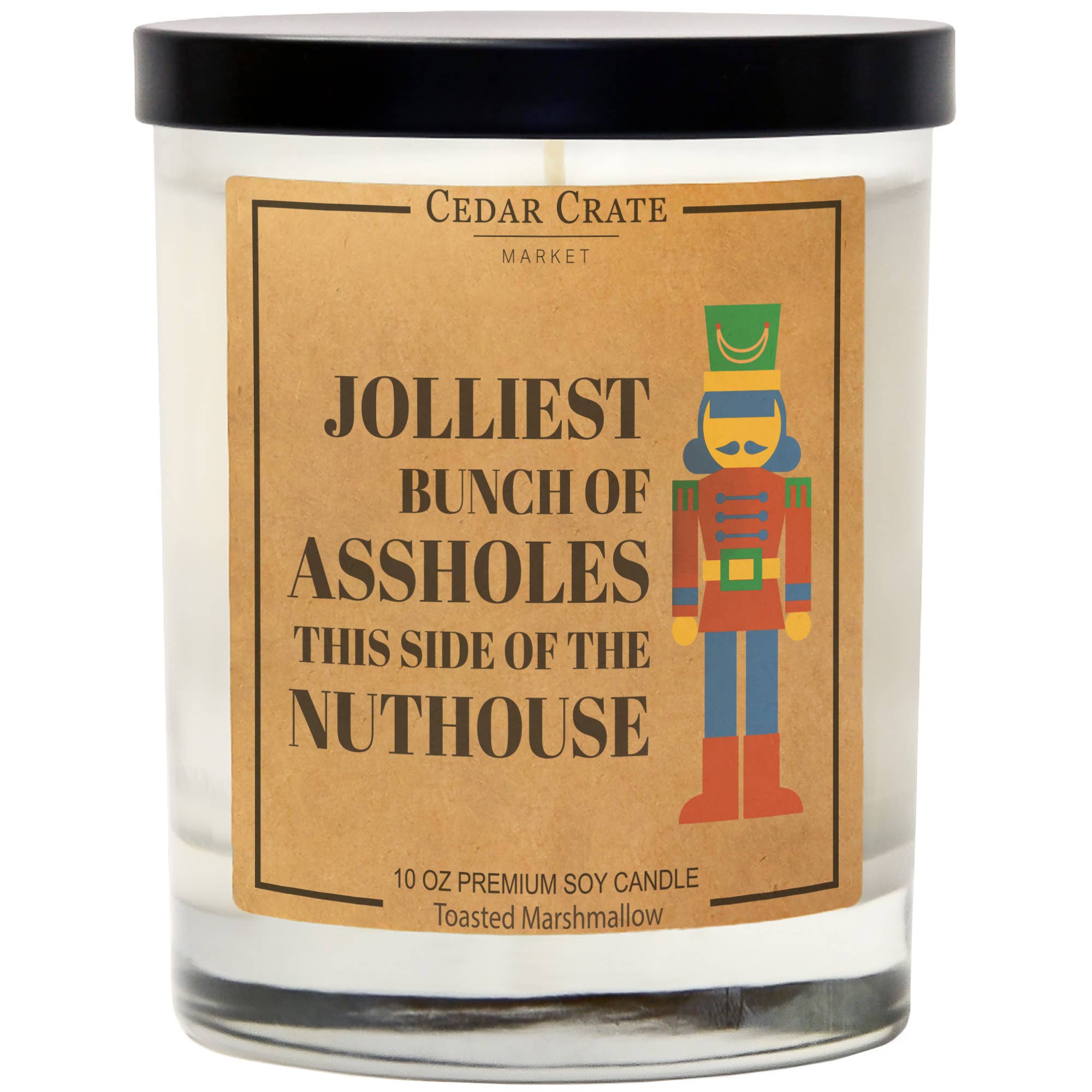 Shop Jolliest Bunch Of Assholes | Toasted Marshmallow | Soy Candle-Candles at Ruby Joy Boutique, a Women's Clothing Store in Pickerington, Ohio