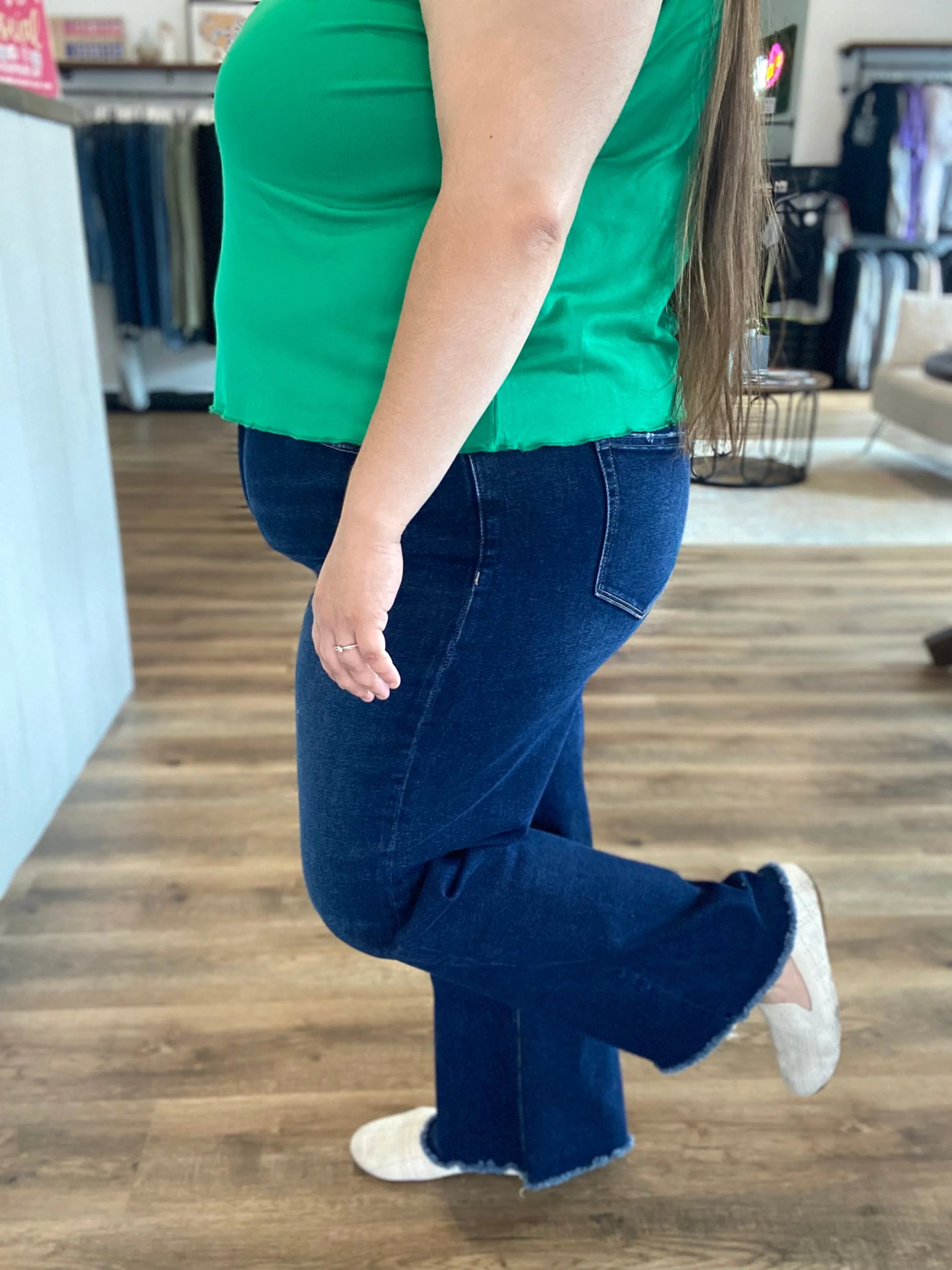 Shop Juna Super High-Rise Wide Leg Jeans | Mica Denim- at Ruby Joy Boutique, a Women's Clothing Store in Pickerington, Ohio