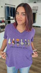 Shop Just a Spooky Goose Halloween Tee- at Ruby Joy Boutique, a Women's Clothing Store in Pickerington, Ohio