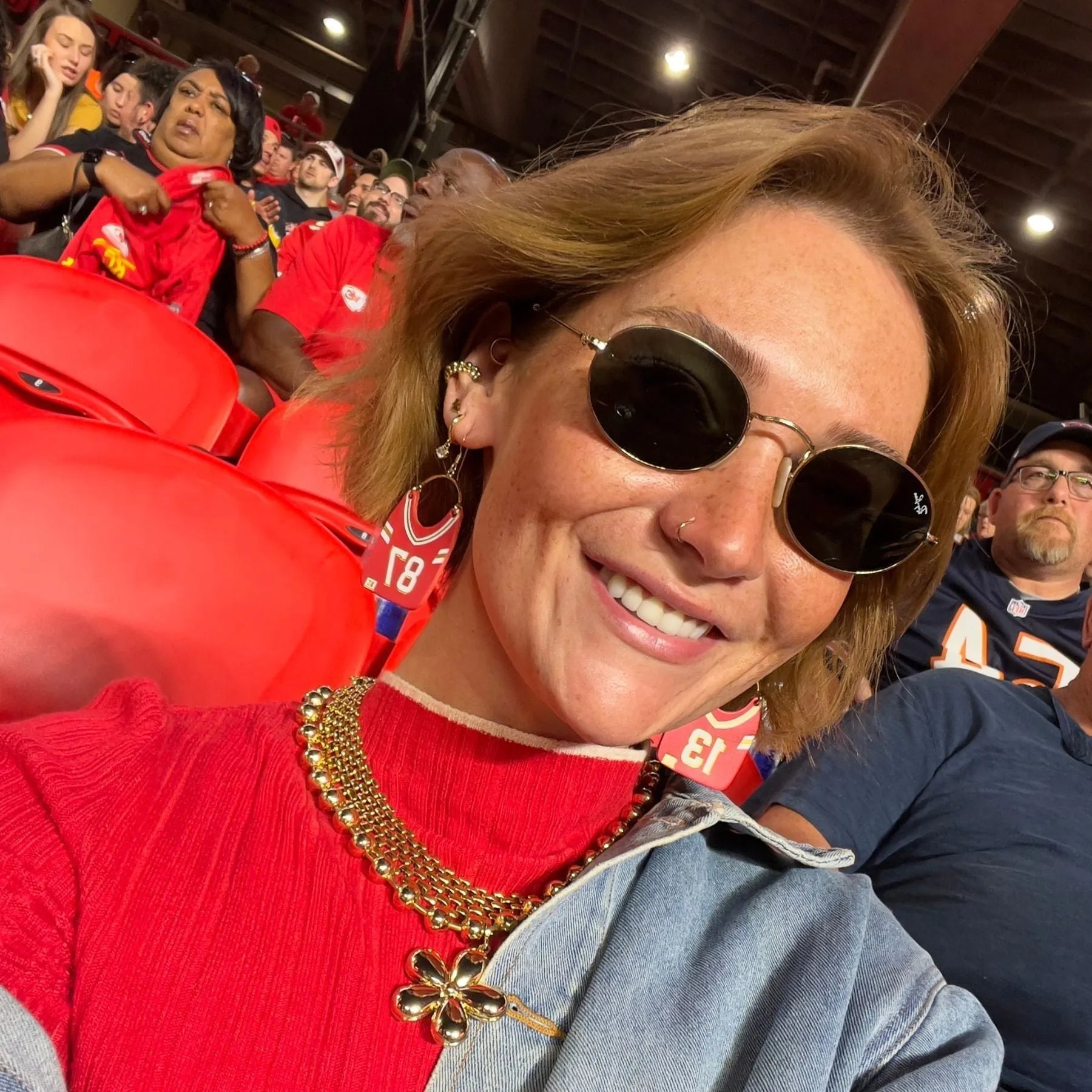 Shop Kansas City Football Jersey Earrings #13 & #87 | Nickel & Suede- at Ruby Joy Boutique, a Women's Clothing Store in Pickerington, Ohio