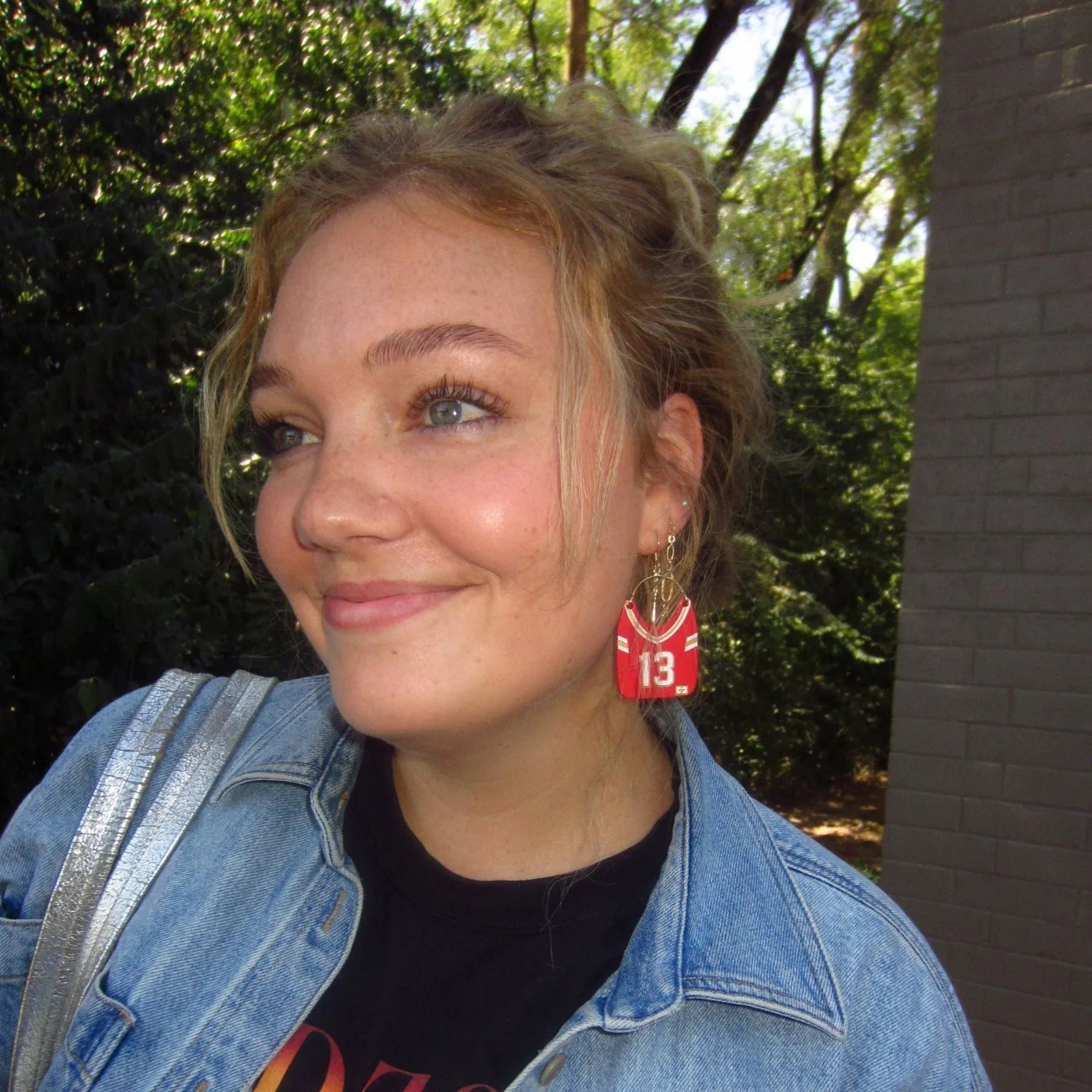 Shop Kansas City Football Jersey Earrings #13 & #87 | Nickel & Suede- at Ruby Joy Boutique, a Women's Clothing Store in Pickerington, Ohio