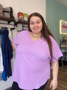 Shop Kara V-neck Cuffed Sleeve Blouse-Blouse at Ruby Joy Boutique, a Women's Clothing Store in Pickerington, Ohio