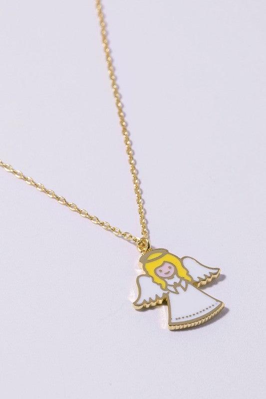 Shop Kids Enamel Charm Necklaces-Necklaces at Ruby Joy Boutique, a Women's Clothing Store in Pickerington, Ohio