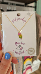 Shop Kids Enamel Charm Necklaces-Necklaces at Ruby Joy Boutique, a Women's Clothing Store in Pickerington, Ohio