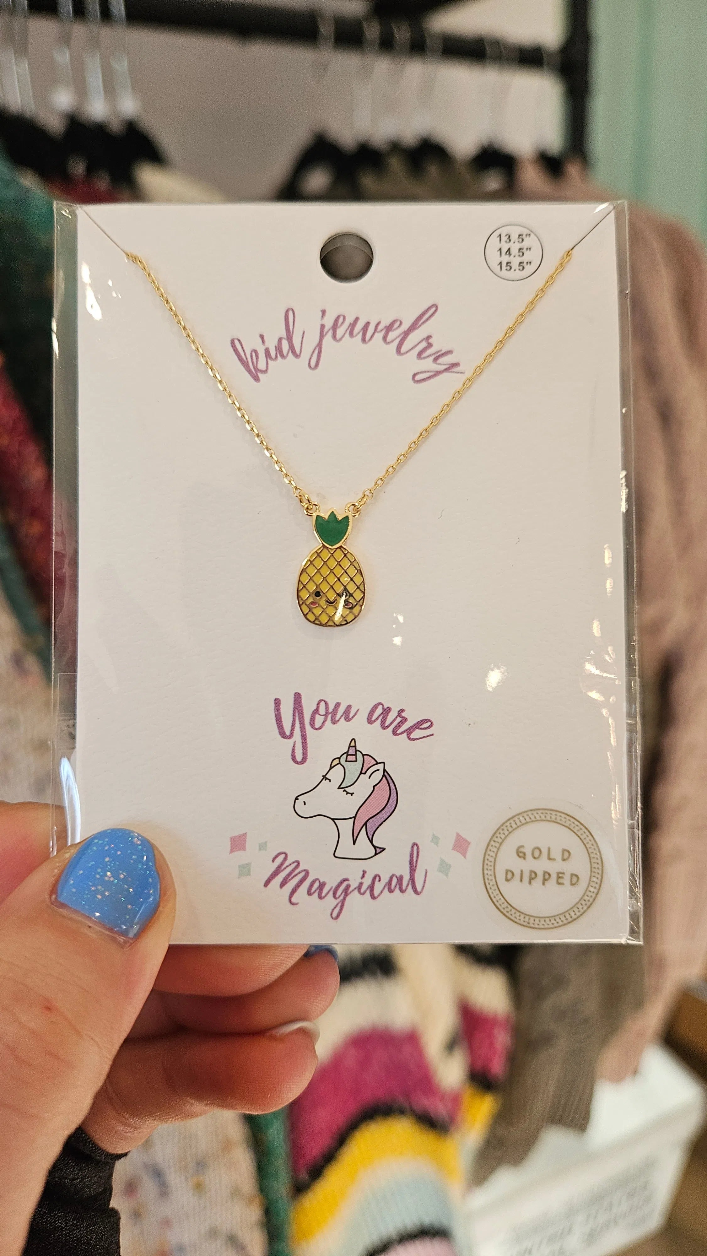 Shop Kids Enamel Charm Necklaces-Necklaces at Ruby Joy Boutique, a Women's Clothing Store in Pickerington, Ohio