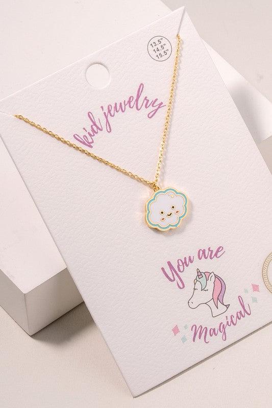 Shop Kids Enamel Charm Necklaces-Necklaces at Ruby Joy Boutique, a Women's Clothing Store in Pickerington, Ohio