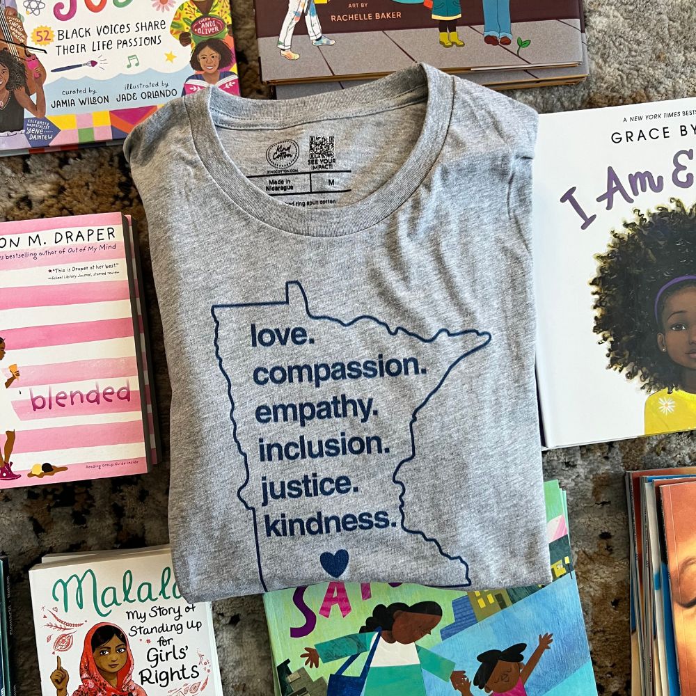 Shop 'Kindness Is' MN Classic Tee | Kind Cotton- at Ruby Joy Boutique, a Women's Clothing Store in Pickerington, Ohio
